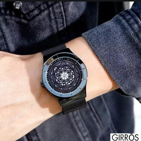 Montre Géométrique Unisex Solaris par GIRRŌS - Design Solaire et Innovant