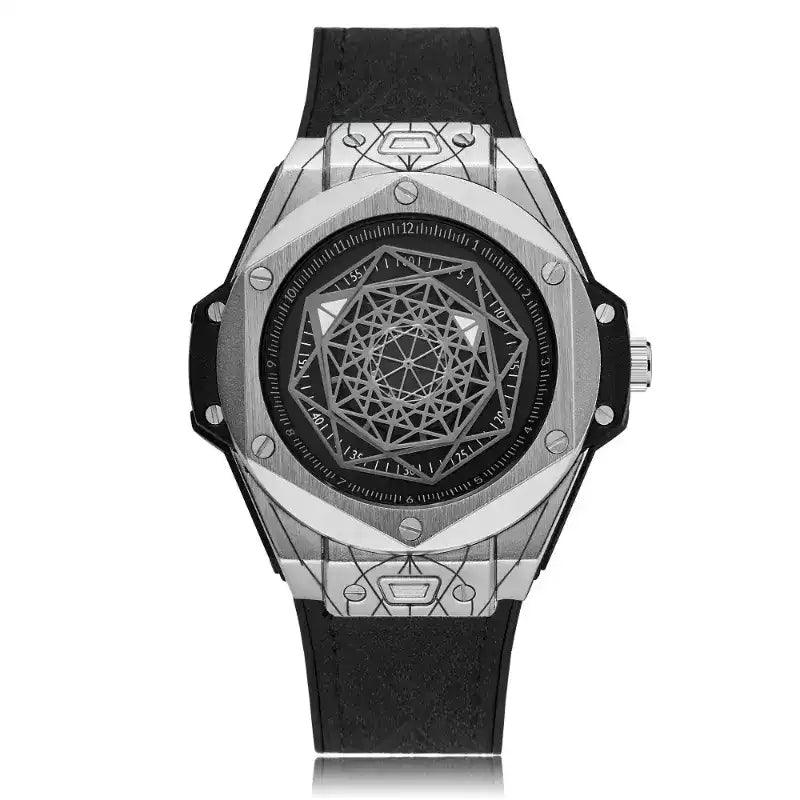 Montre de luxe avec aiguilles géométriques Spectra par GIRRŌS - Design Unique et Moderne - GIRRŌS