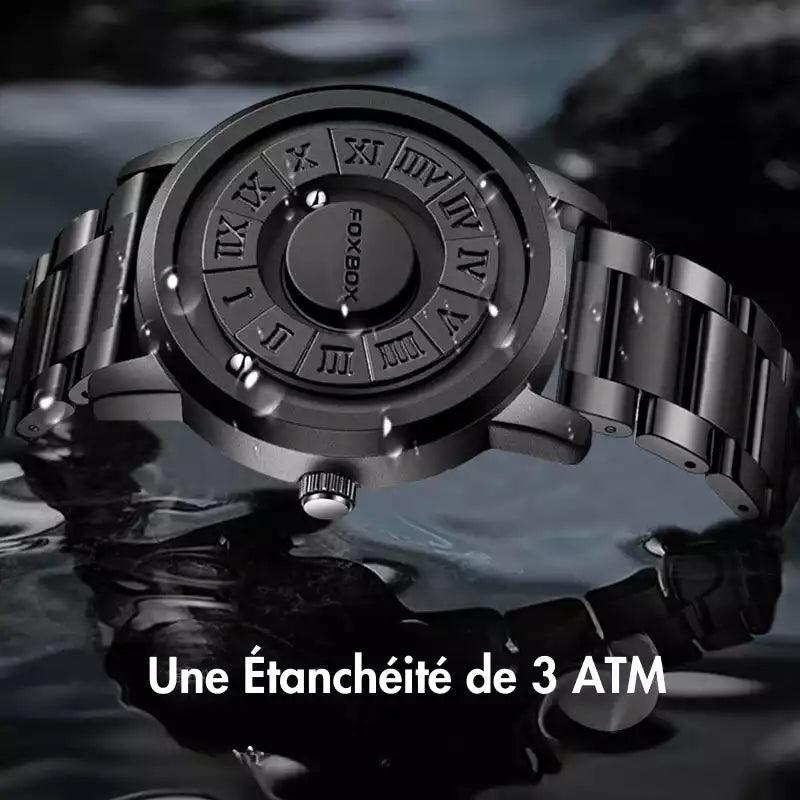 Montre à bille magnétique pour homme - FoxBox : Fusion de Technologie et d'Élégance - GIRRŌS