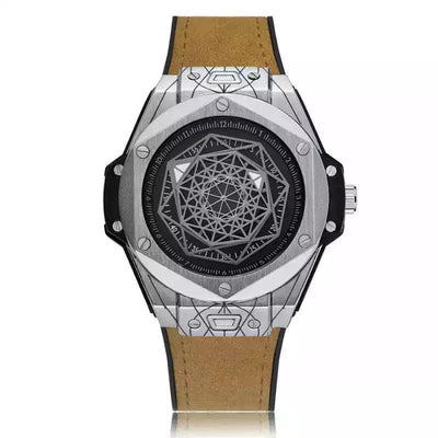 Montre de luxe avec aiguilles géométriques Spectra par GIRRŌS - Design Unique et Moderne - GIRRŌS