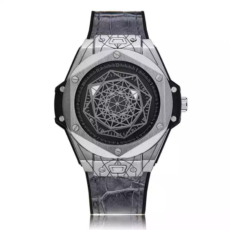 Montre de luxe avec aiguilles géométriques Spectra par GIRRŌS - Design Unique et Moderne - GIRRŌS