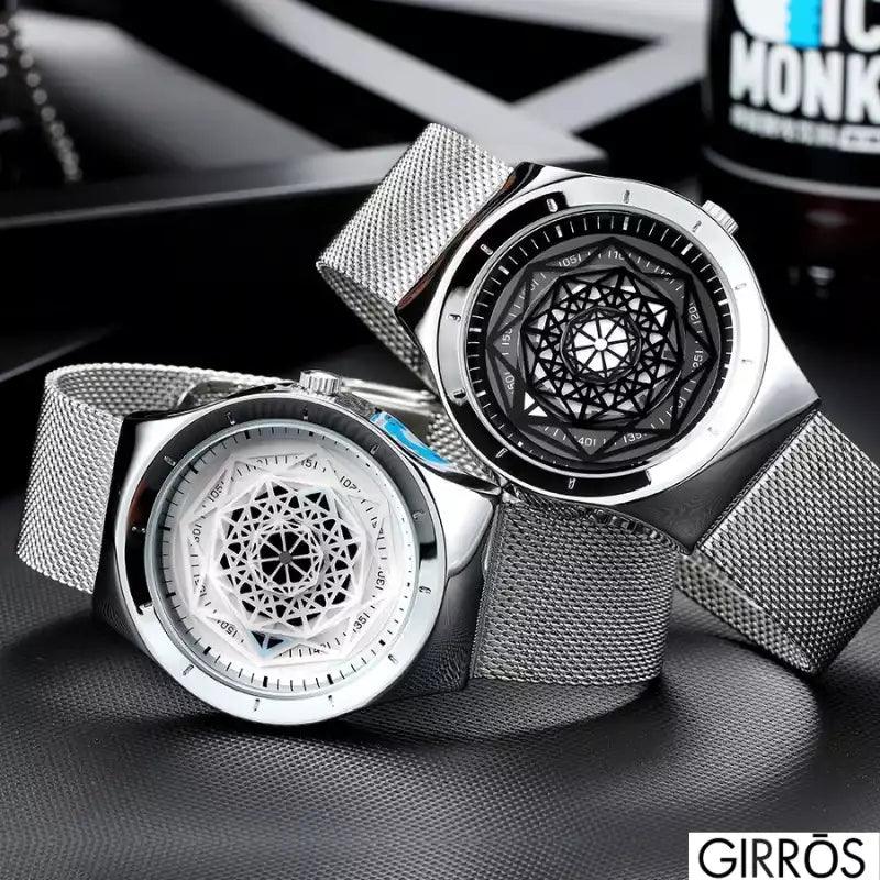 Montre Géométrique Unisex Solaris par GIRRŌS - Design Solaire et Innovant - GIRRŌS