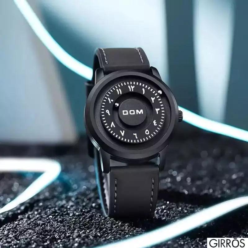 Montre Magnétique avec Chiffres Arabes pour Homme - DOM par GIRRŌS : Fusion de l'Orient et Technologie - GIRRŌS