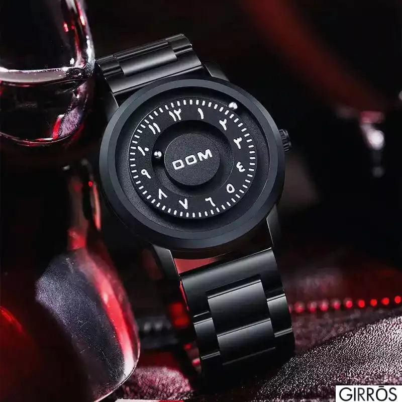 Montre Magnétique avec Chiffres Arabes pour Homme - DOM par GIRRŌS : Fusion de l'Orient et Technologie - GIRRŌS