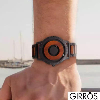 Montre Magnétique en Bois pour Homme - Natura par GIRRŌS : Fusion de Nature et Technologie - GIRRŌS